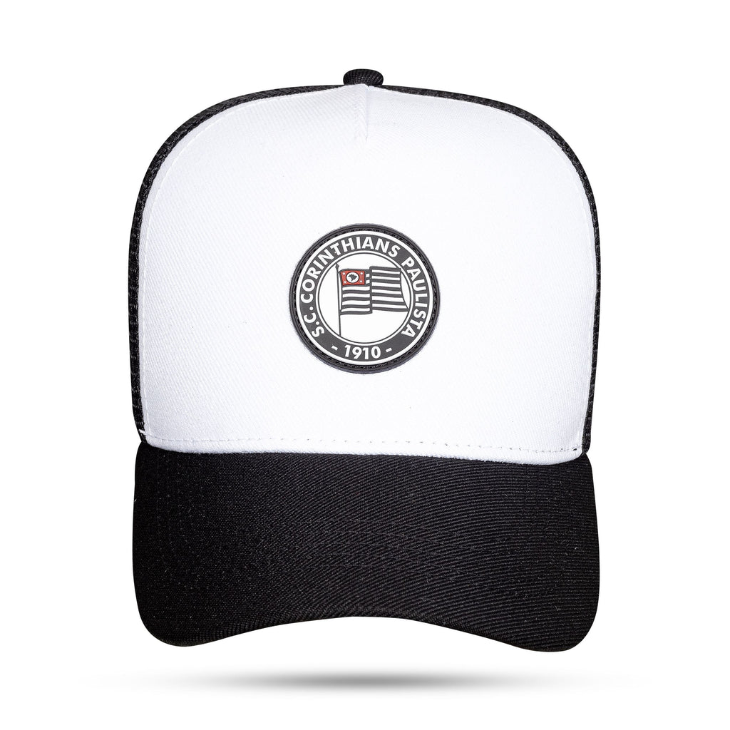 Boné Corinthians - Branco 1919 Trucker Snapback - Blck Brasil