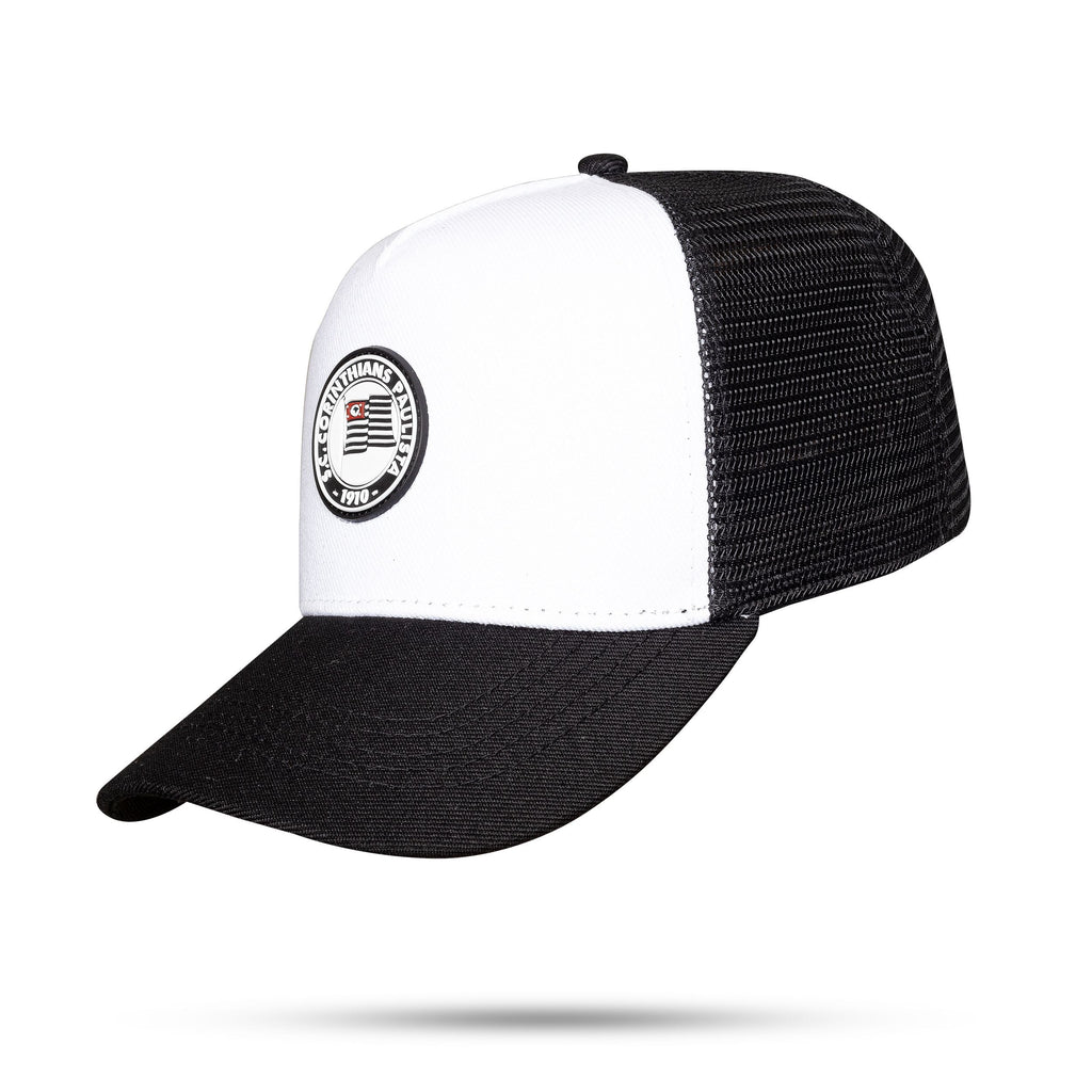 Boné Corinthians - Branco 1919 Trucker Snapback - Blck Brasil