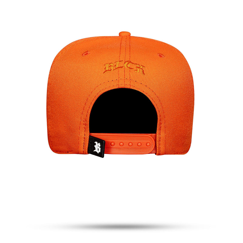 Boné Laranja Snapback Half Chess