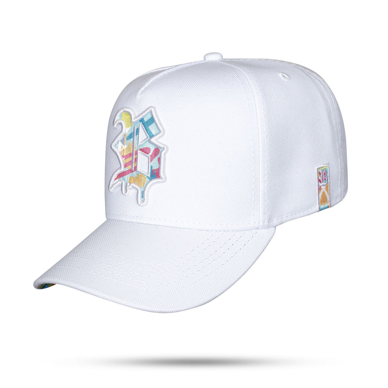 Boné Branco Kids Snapback Splash Colors