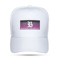 Boné Branco Snapback Tag Degradê Roxo