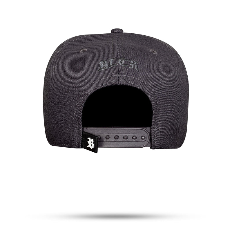 Boné Cinza Grafite Snapback Half Chess