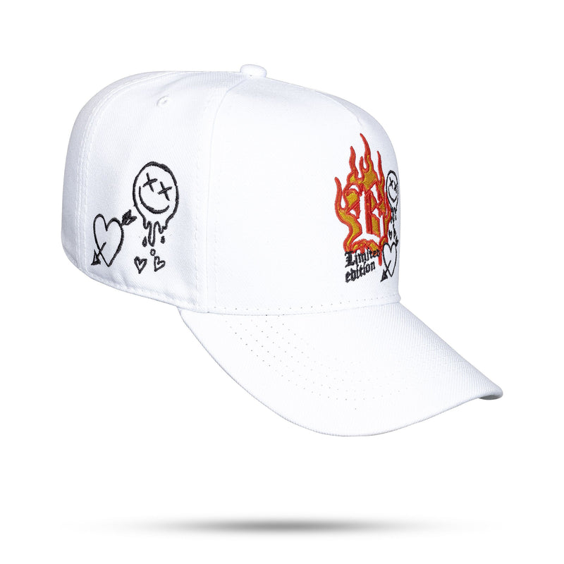 Boné Branco Snapback Fire Edition