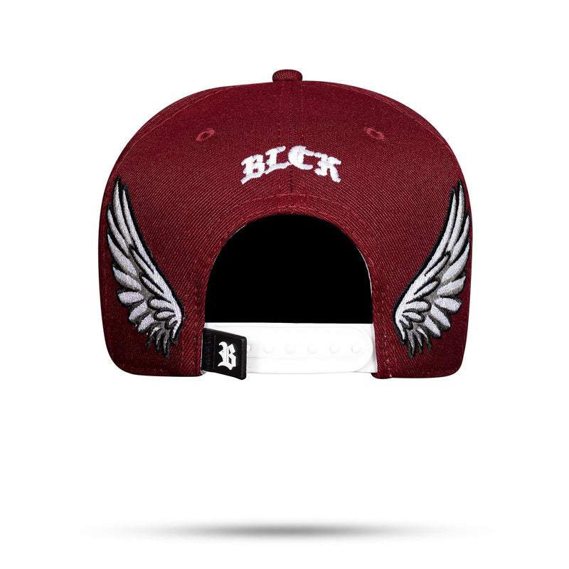 Boné Kids Vinho Snapback New Wings