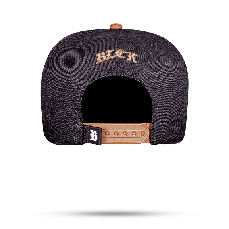 Boné Preto Snapback Bear Marrom