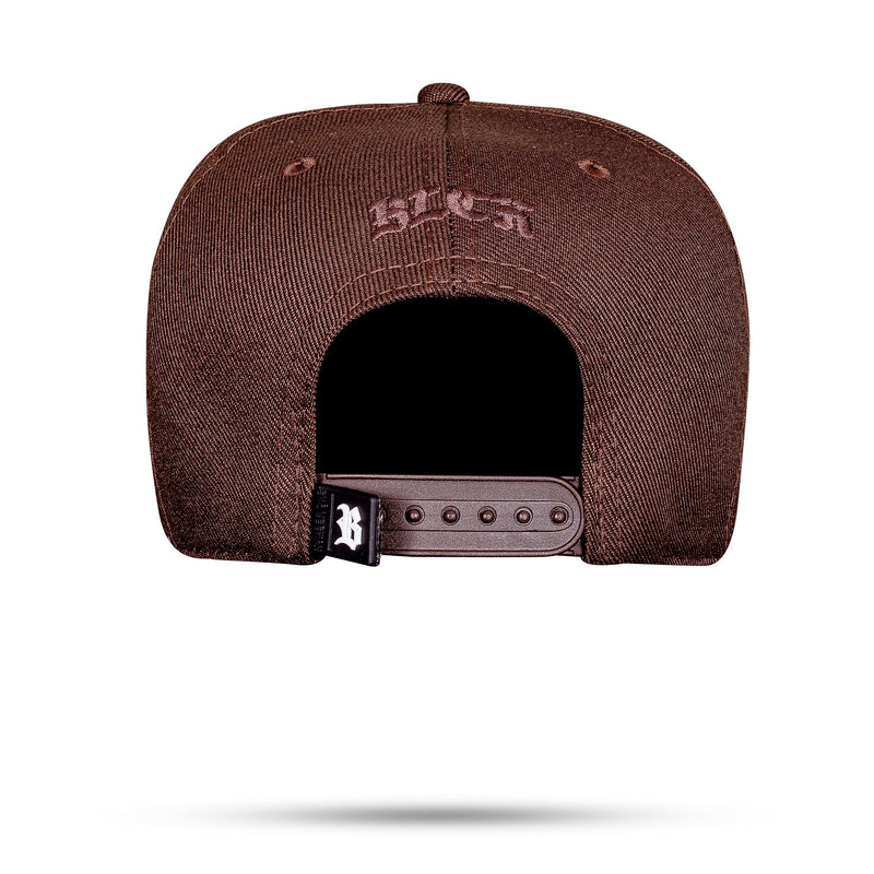 Boné Marrom Snapback Follow The Leader