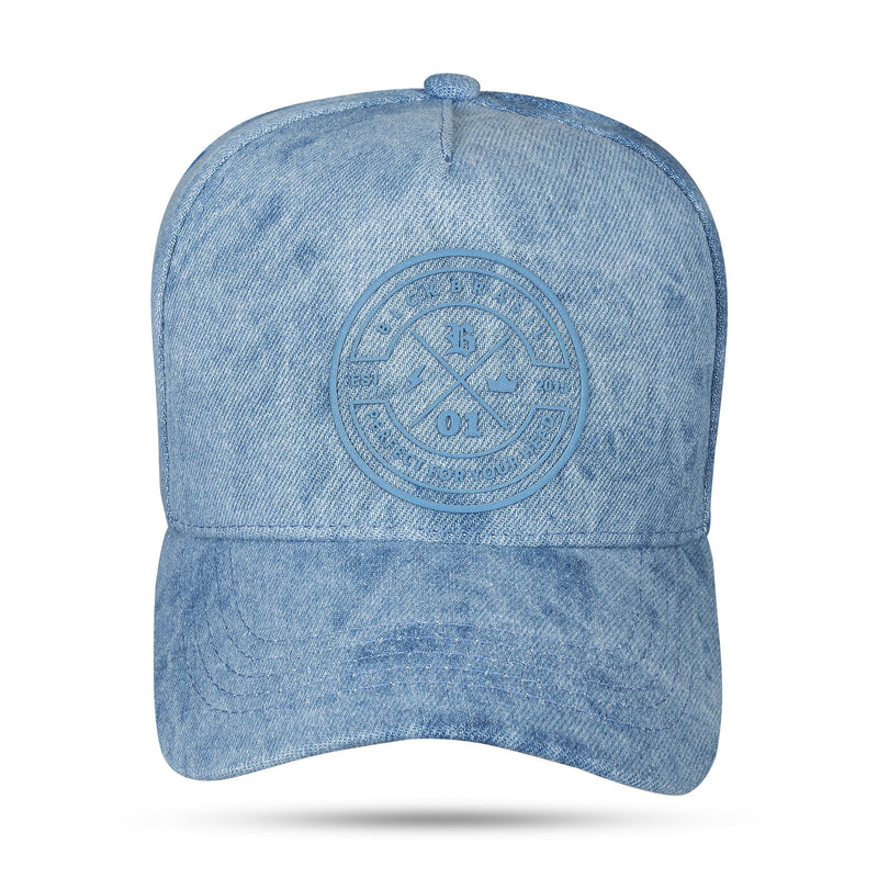 Boné Azul Jeans Snapback Zero Um