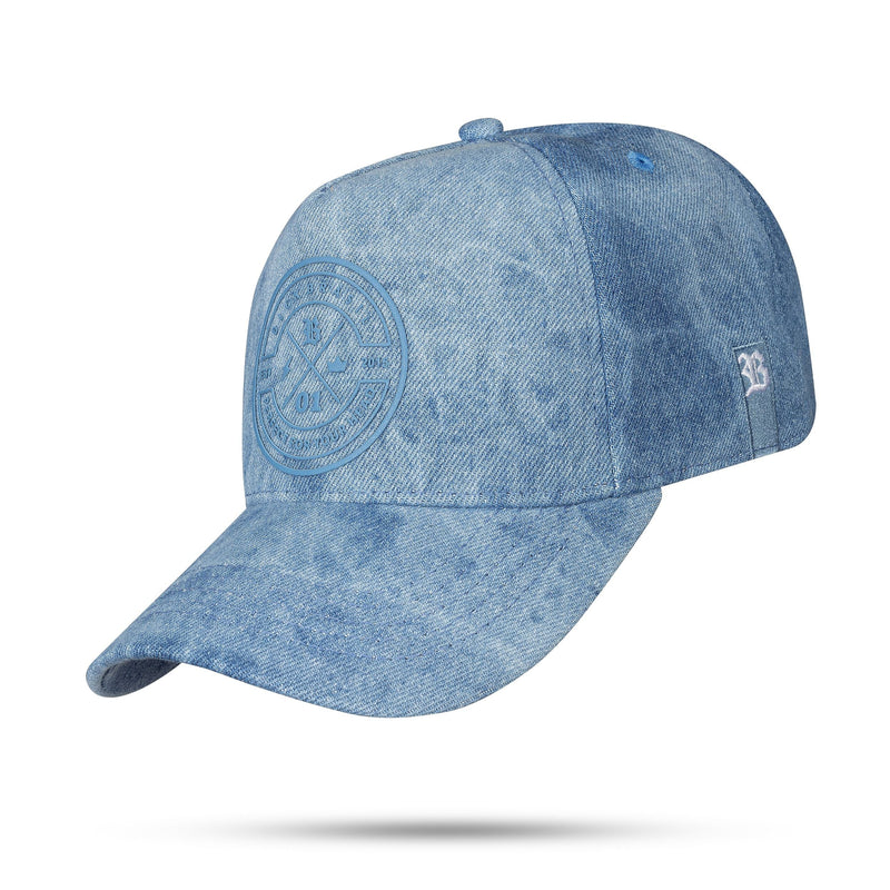 Boné Azul Jeans Snapback Zero Um