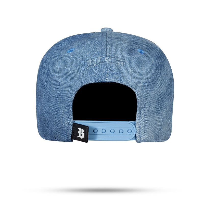 Boné Azul Jeans Snapback Zero Um