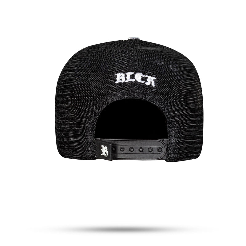 Boné Personalizado - Snapback Trucker Preto - Smile 05 - Blck Brasil