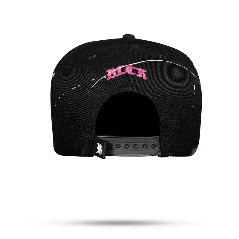 Boné Nathan Henrique - Snapback Preto - Follow Pink Heart - Blck Brasil