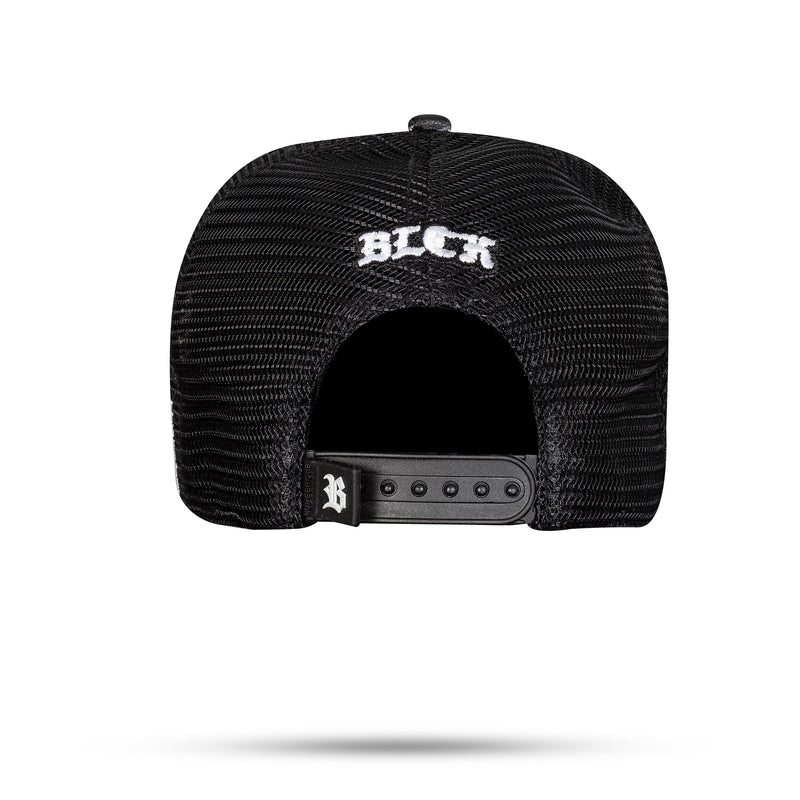 Boné Nathan Henrique - Snapback Trucker Preto - Heart Mouth - Blck Brasil