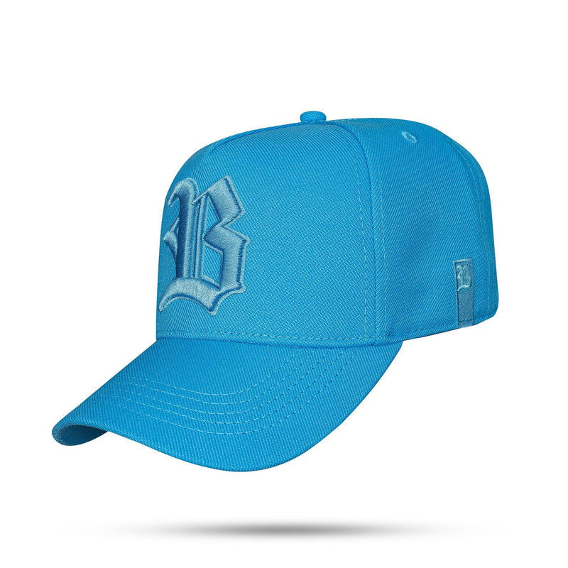 Boné Kids Azul Celeste Snapback Logo Alto Relevo