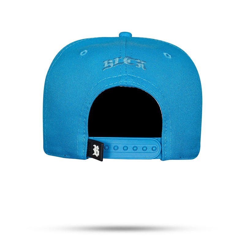 Boné Kids Azul Celeste Snapback Logo Alto Relevo