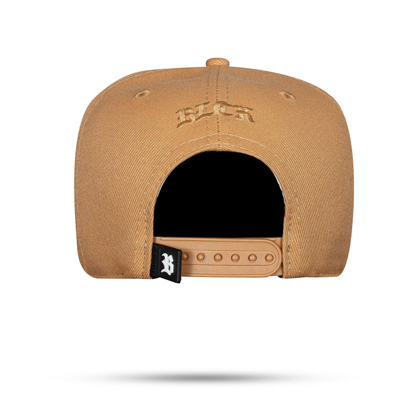 Boné Caramelo Snapback Logo Alto Relevo