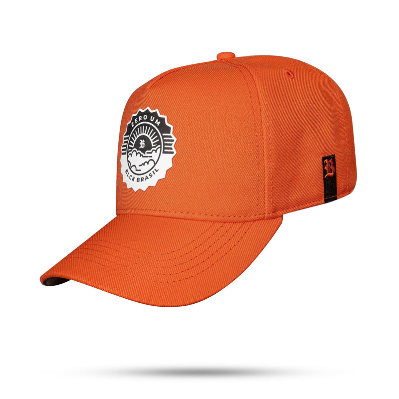 Boné Laranja Snapback Zero Um Sky