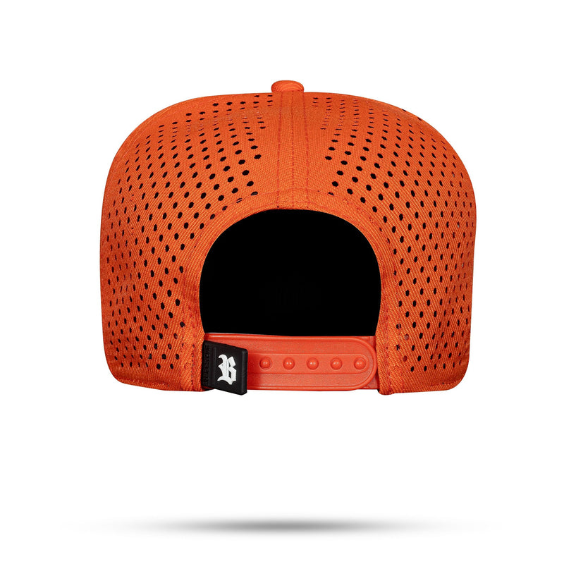 Boné Laranja Snapback Trucker Laser