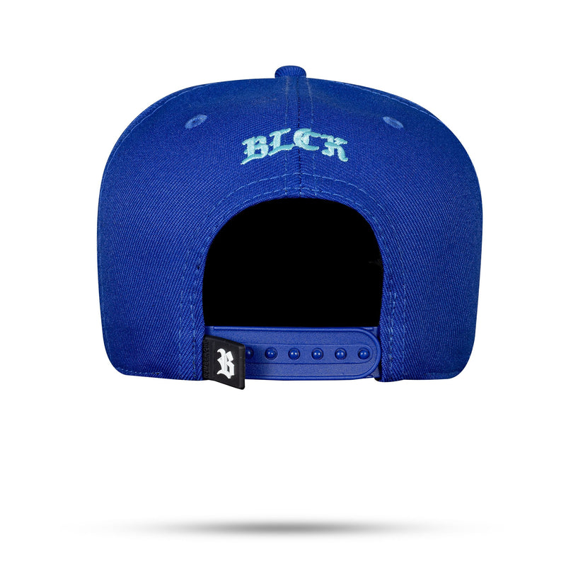 Boné Azul Royal Snapback Basic Contra Aba Azul