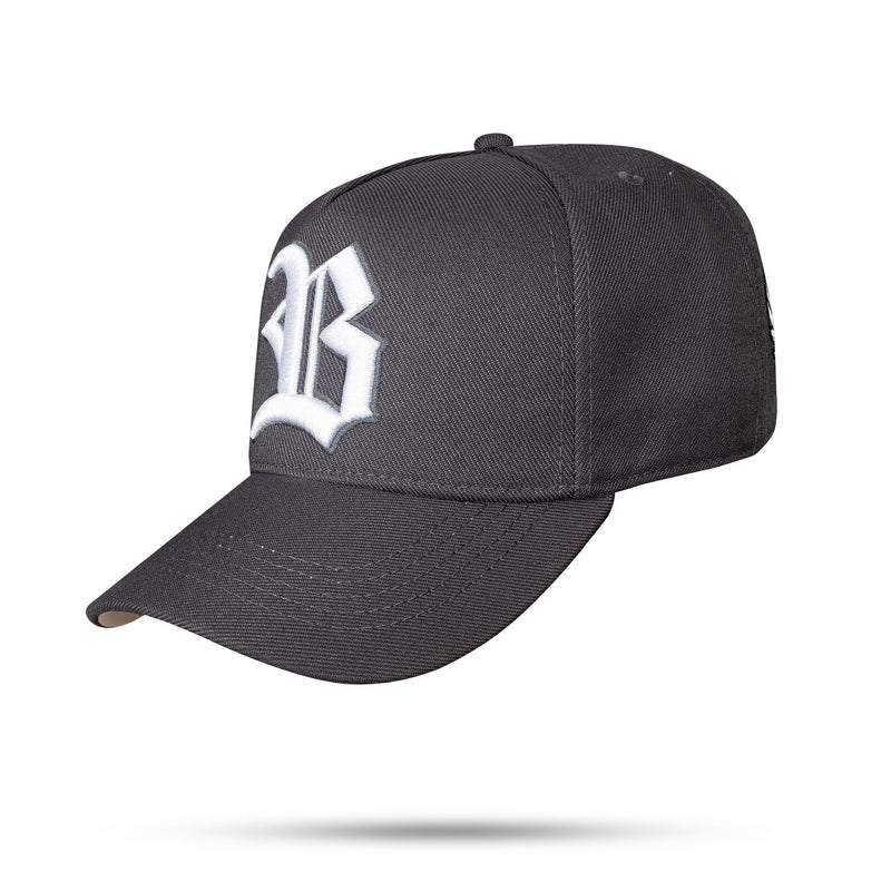 Boné Cinza Grafite Snapback New Wings