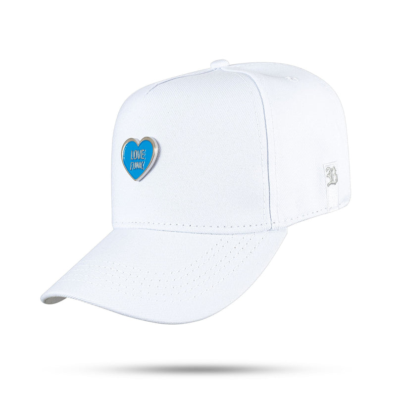 Boné Love Funk - Branco Metal Azul Snapback - Blck Brasil