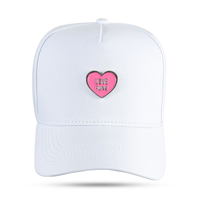 Boné Love Funk - Branco Metal Rosa Snapback - Blck Brasil