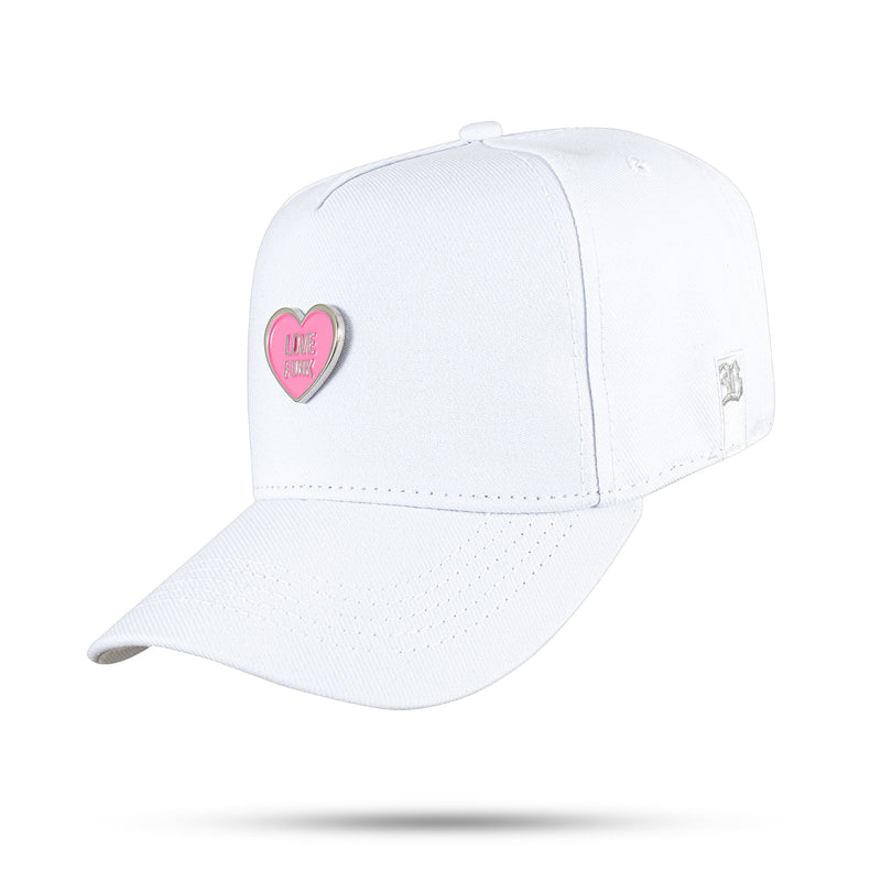 Boné Love Funk - Branco Metal Rosa Snapback - Blck Brasil