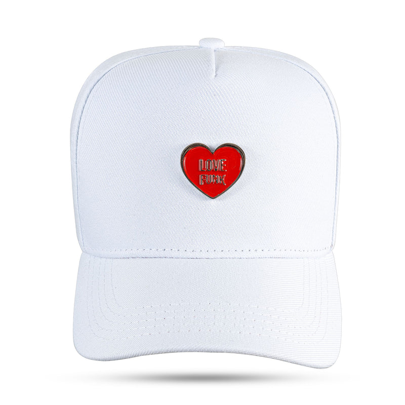 Boné Love Funk - Branco Metal Vermelho Snapback - Blck Brasil