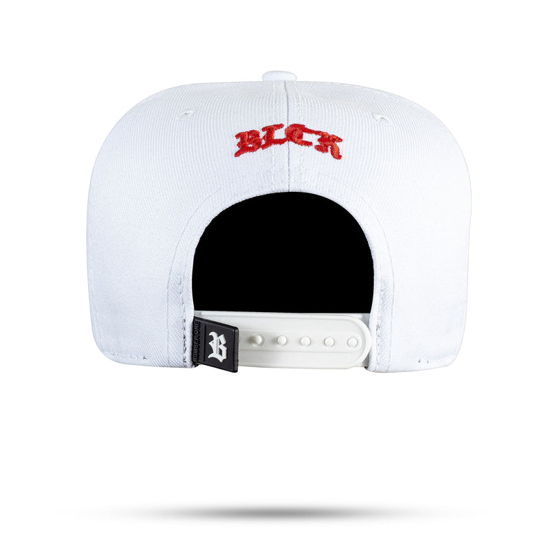 Boné Love Funk - Branco Metal Vermelho Snapback - Blck Brasil