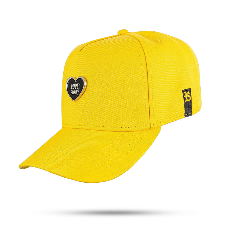 Boné Love Funk - Amarelo Metal Preto Snapback - Blck Brasil