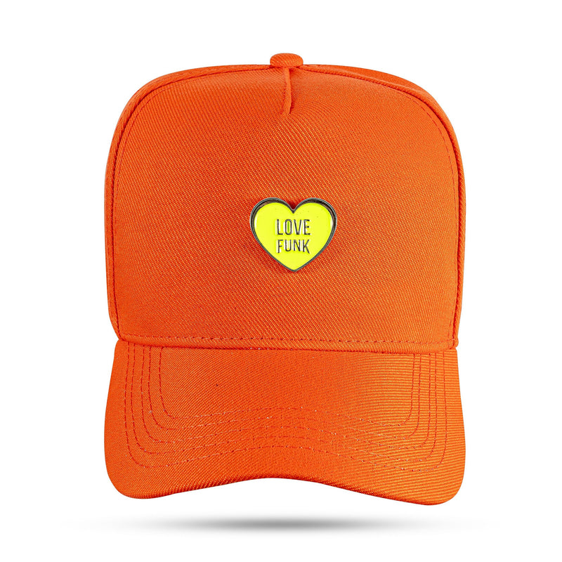 Boné Love Funk - Laranja Metal Verde Limão Snapback - Blck Brasil