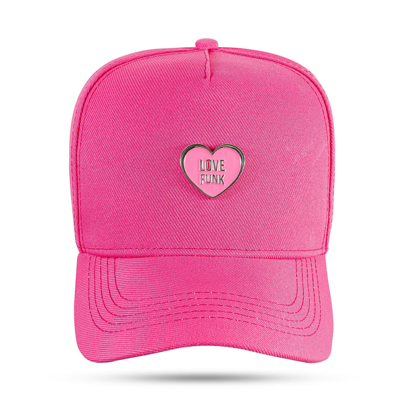 Boné Love Funk - Rosa Pink Metal Rosa Snapback - Blck Brasil