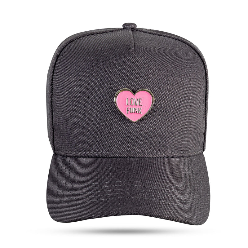 Boné Love Funk - Cinza Metal Rosa Snapback - Blck Brasil