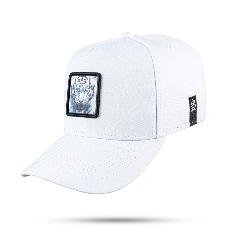 Boné Branco Snapback Tigre Oriental