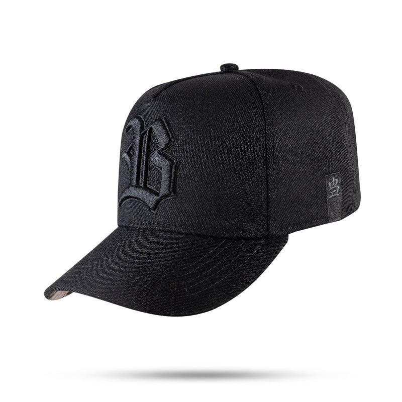 Boné Preto Snapback Contra Aba Oriental