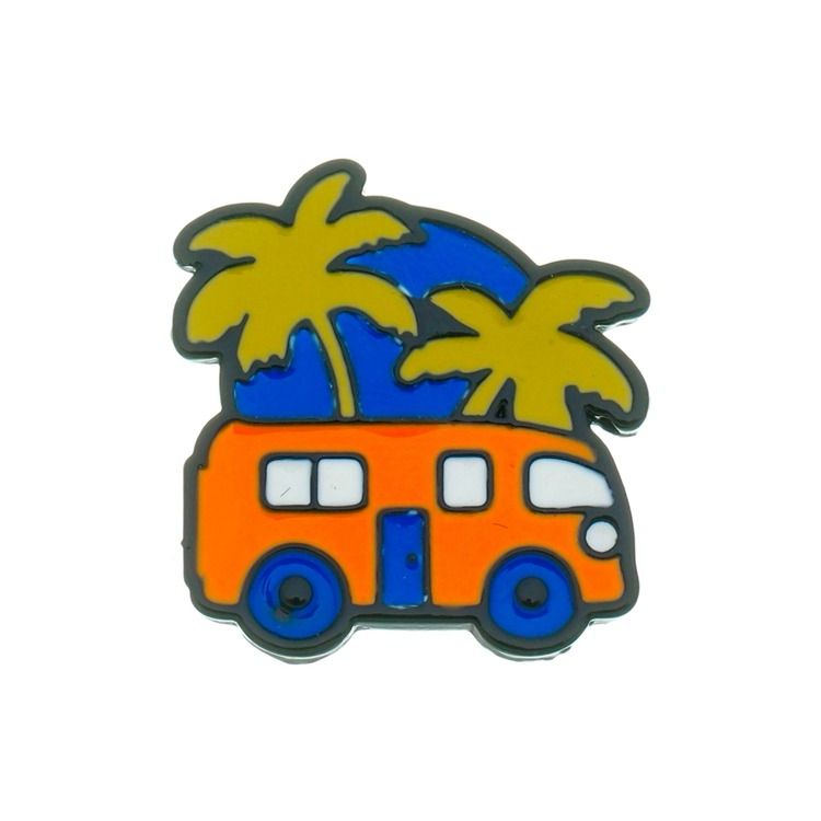 Botton Blck - Kombi Tropical Laranja