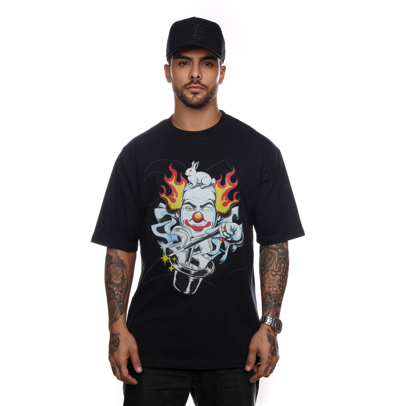 Camiseta Oversized Preta Joker