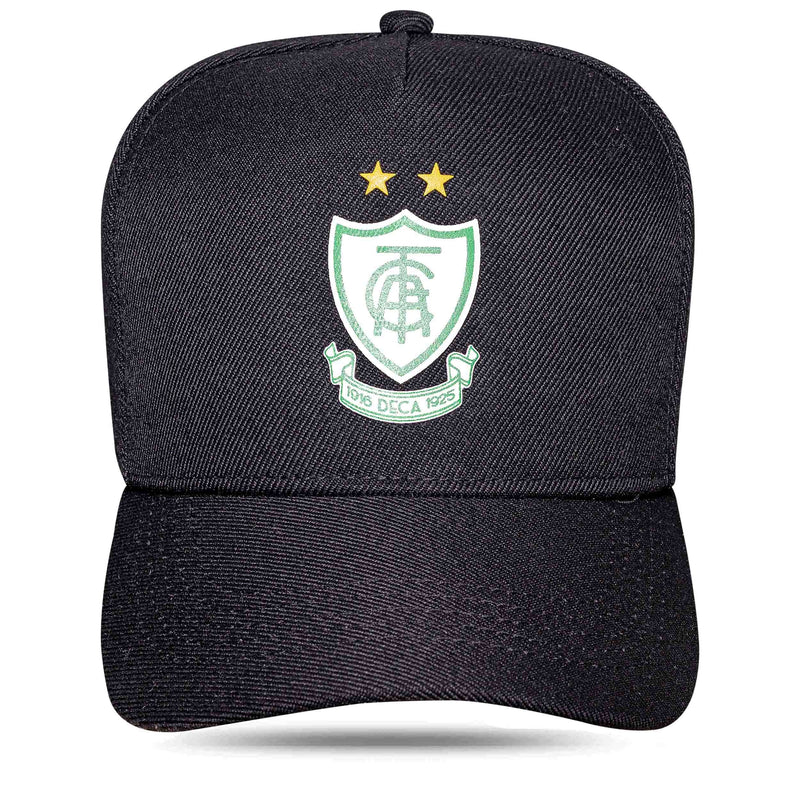 Boné América Futebol Clube - Preto Escudo Snapback - Blck Brasil