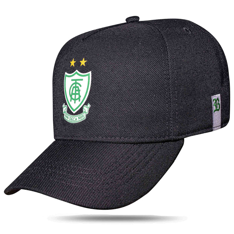 Boné América Futebol Clube - Preto Escudo Snapback - Blck Brasil