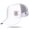 Boné Corinthians - Escudo Trucker Branco - Blck Brasil