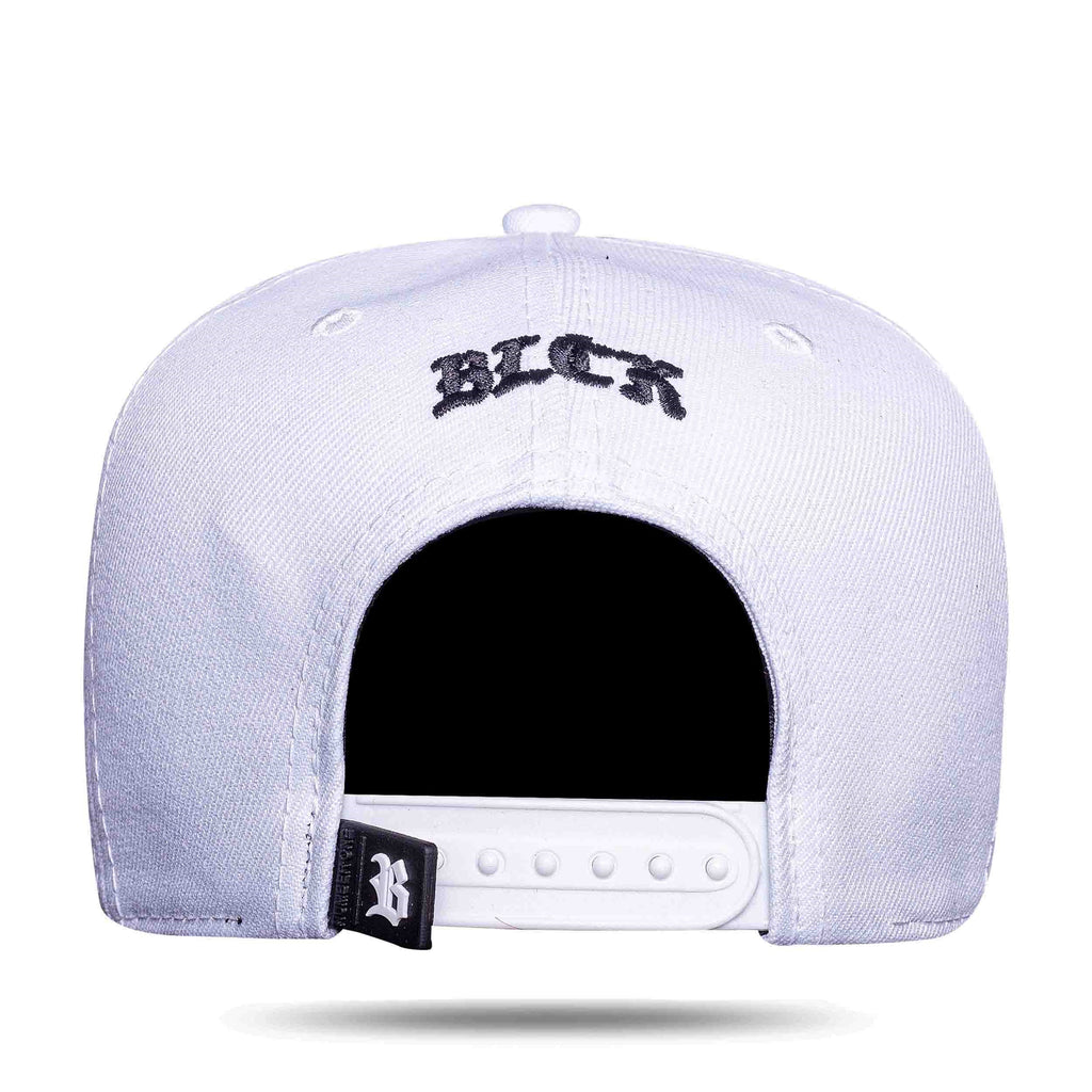 Boné Corinthians - Logo Timão Alto Relevo Snapback Branco - Blck Brasil