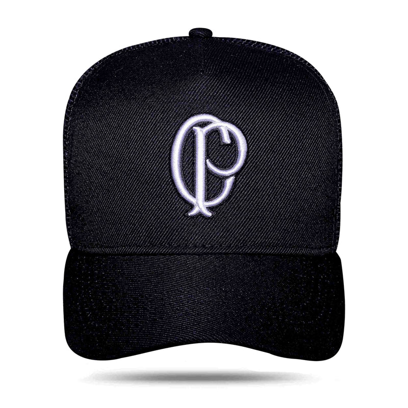 Boné Corinthians - Logo CP Trucker Preto - Blck Brasil