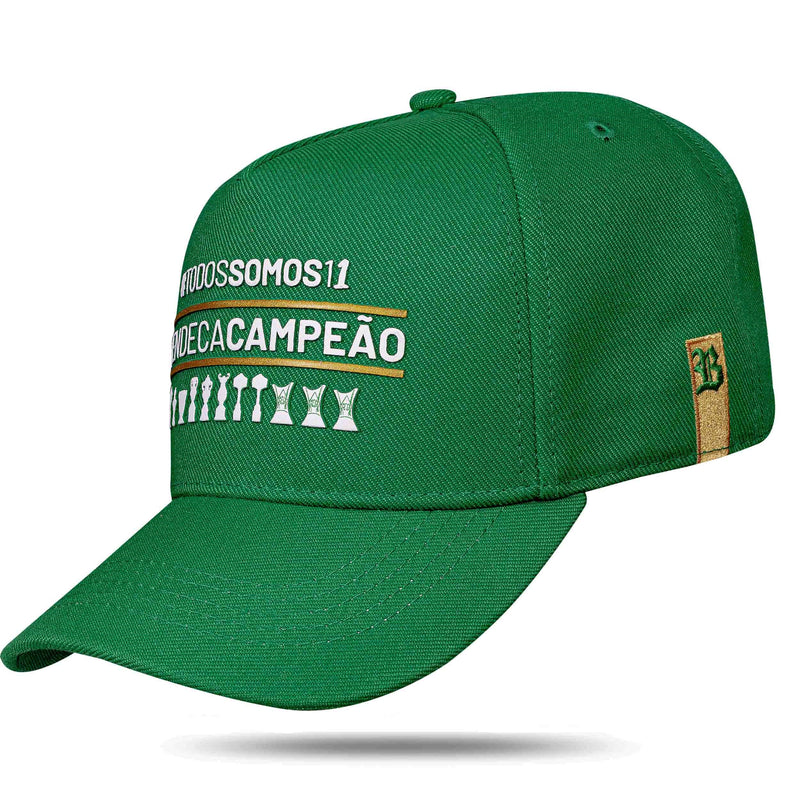 Boné Palmeiras - Hendecacampeão Verde Snapback - Blck Brasil