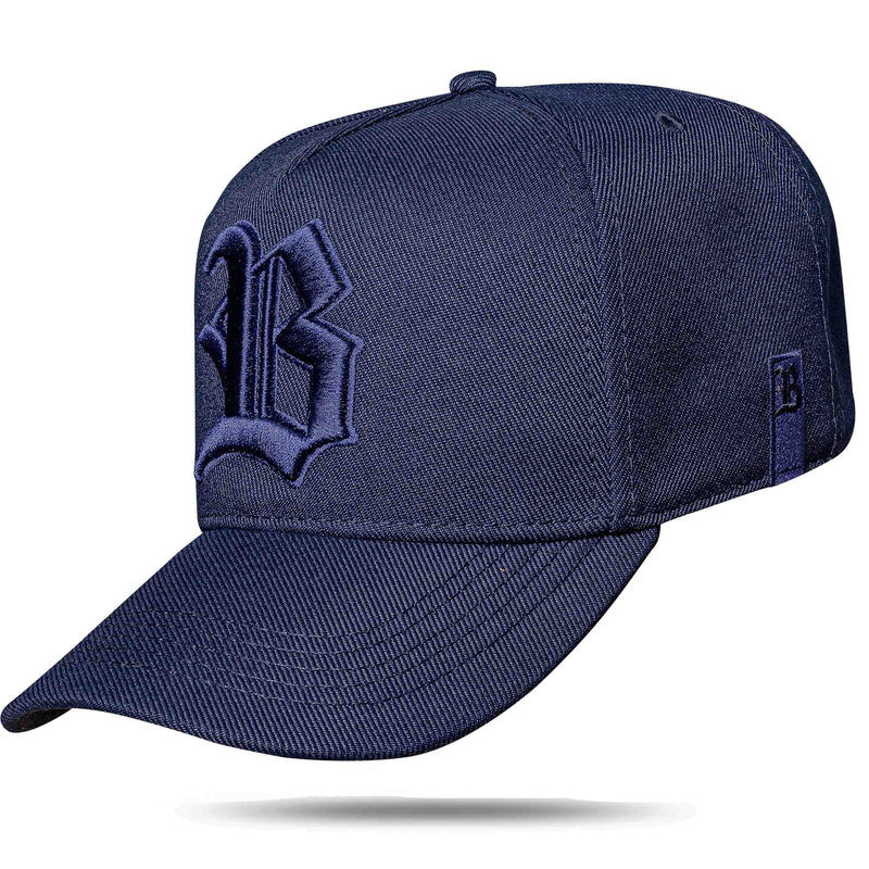 Boné Kids Snapback Azul Marinho Alto Relevo