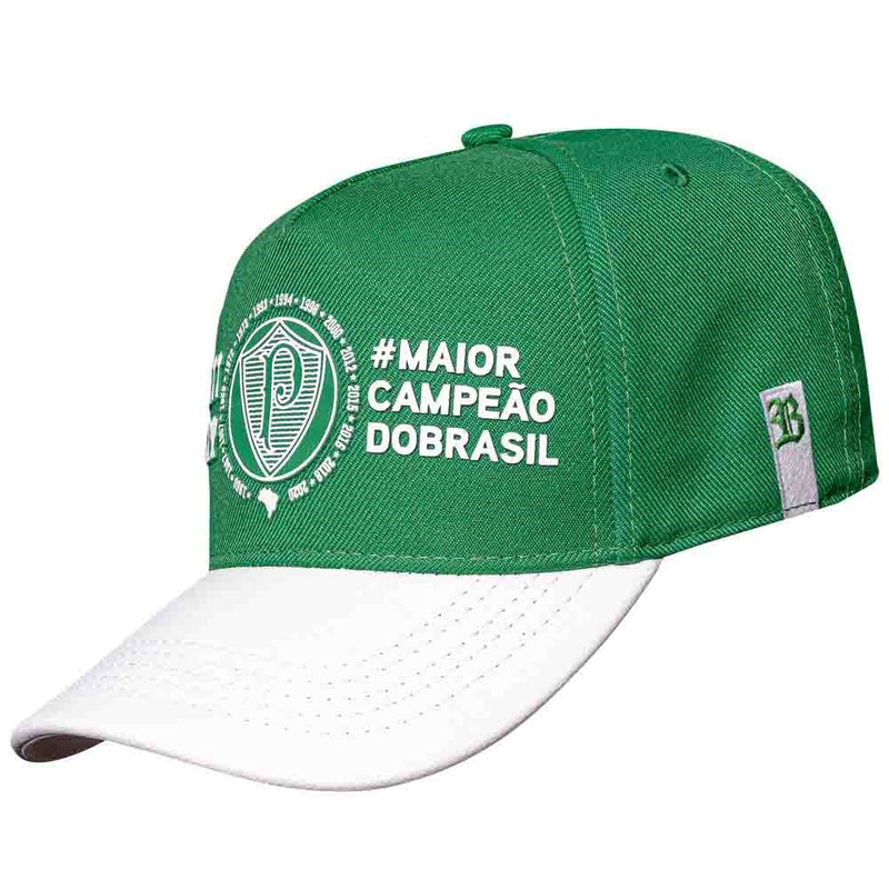 Boné Palmeiras -  Maior Campeão do Brasil Verde Snapback - Blck Brasil