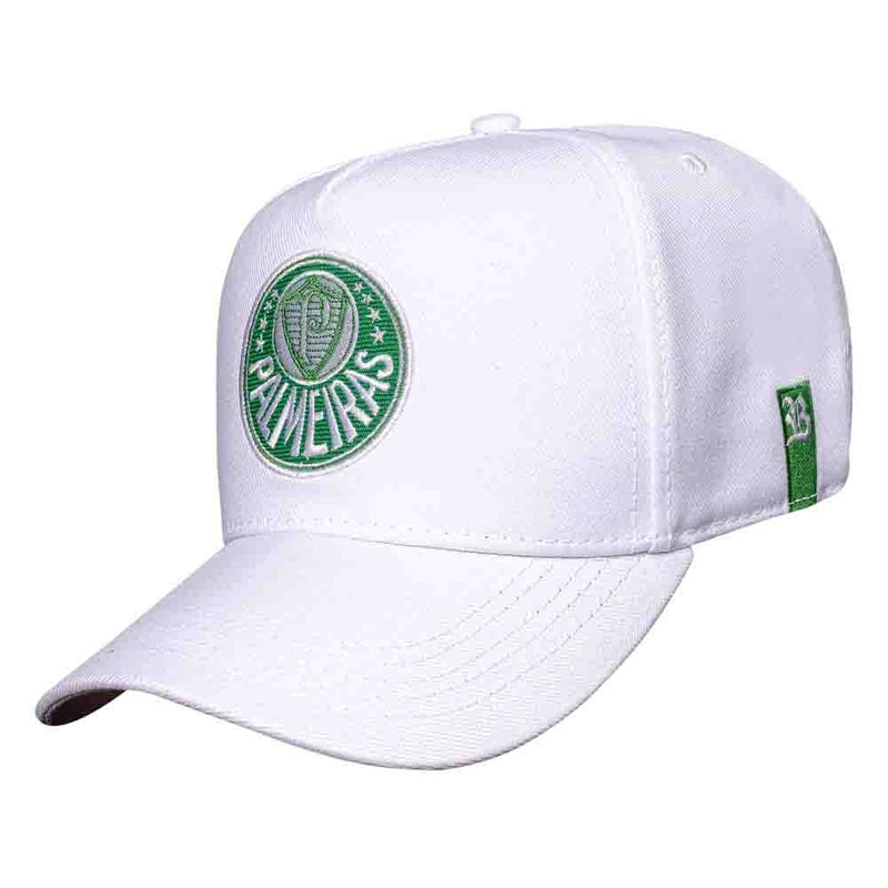 Boné Palmeiras - Escudo Snapback Branco - Blck Brasil