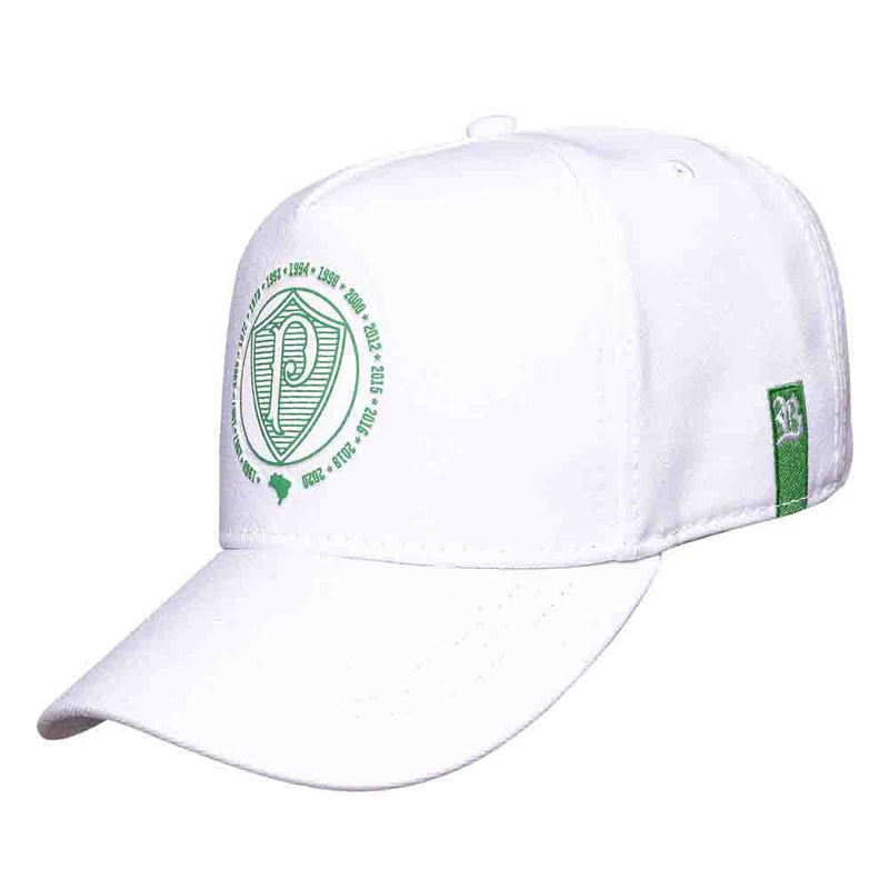 Boné Palmeiras -  Retrô Branco Snapback - Blck Brasil