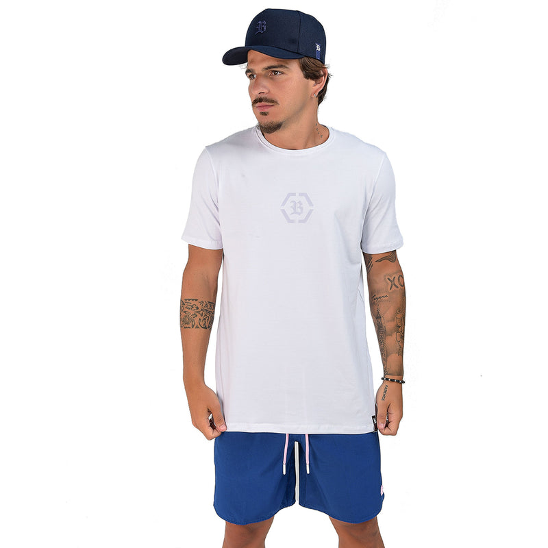 Camiseta Branca Hexa Transparente