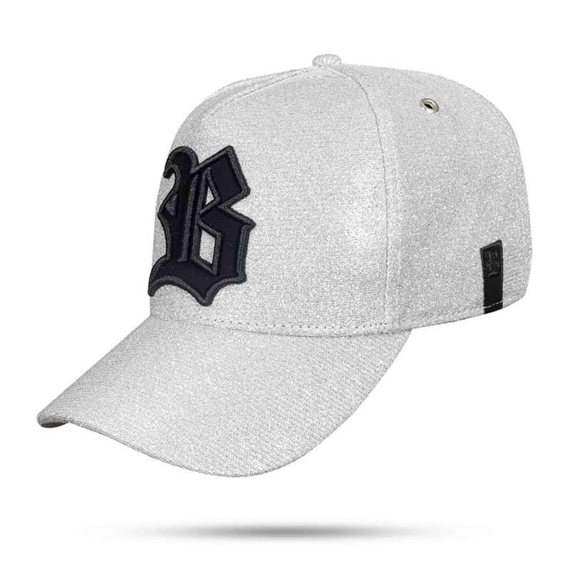 Boné Prata Snapback Super Bright Silver