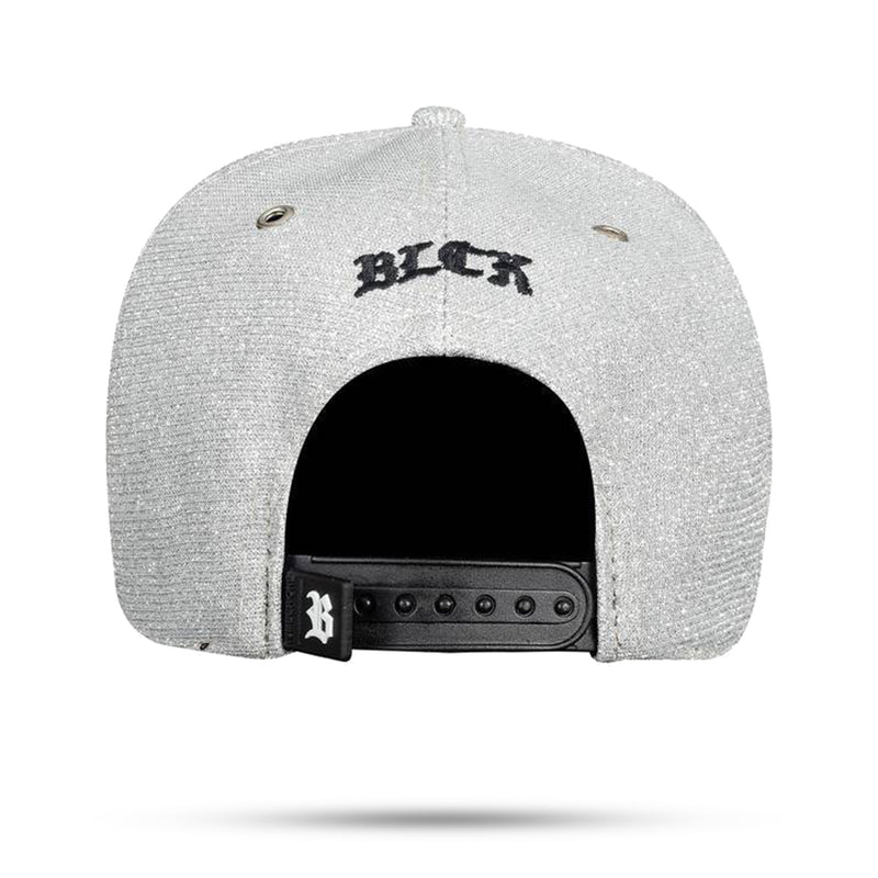 Boné Prata Snapback Super Bright Silver