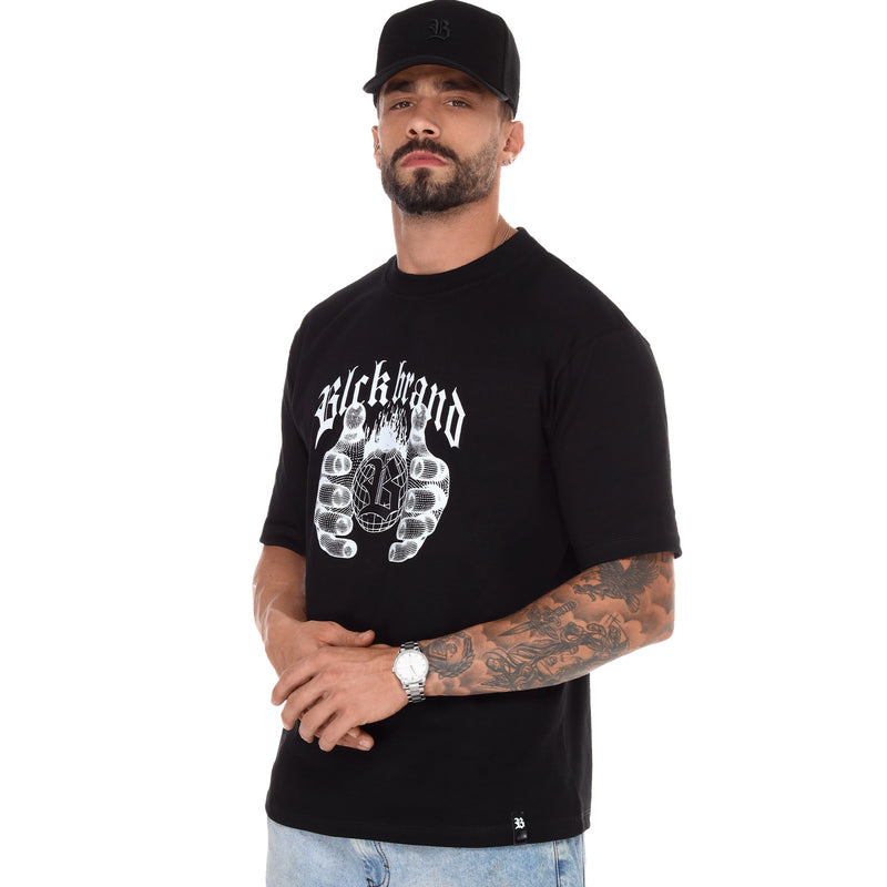 Camiseta Oversized Preta Brand